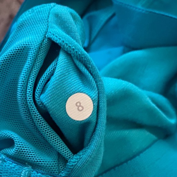 Lululemon Push Ur Limits Teal w Stripes Tank, 8 EUC - Picture 9 of 9